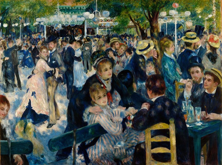Tanec v Moulin de la Galette, Pierre-Auguste Renoir