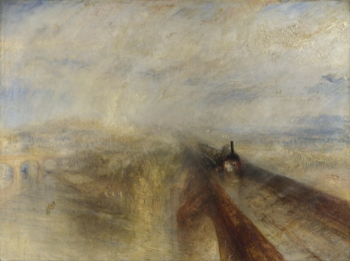 Déšť, pára a rychlost – Velká západní železnice, Joseph Mallord William Turner