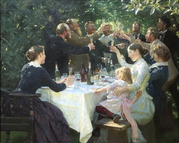 Hip, hip, hurá! Umělecká slavnost ve Skagenu, Peder Severin Krøyer