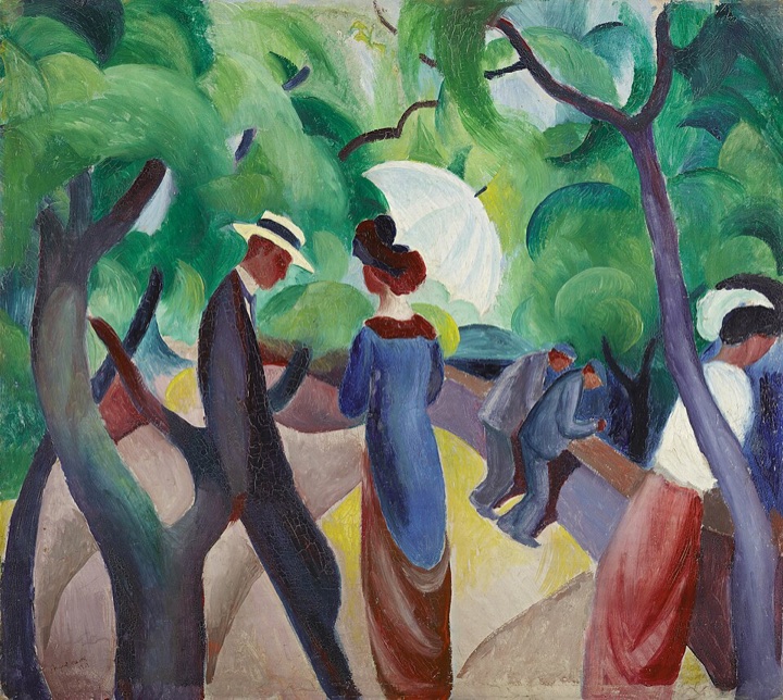 Promenáda, August Macke