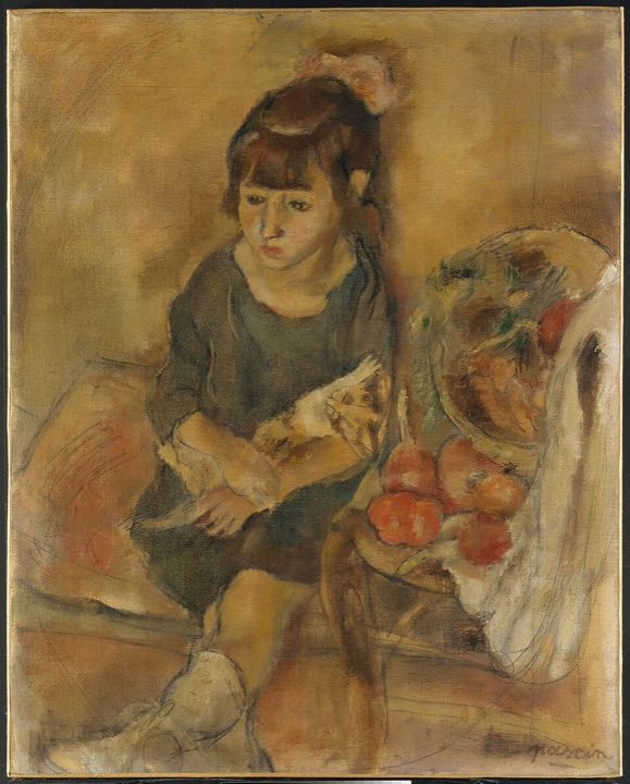 Dívka s kotětem, Jules Pascin