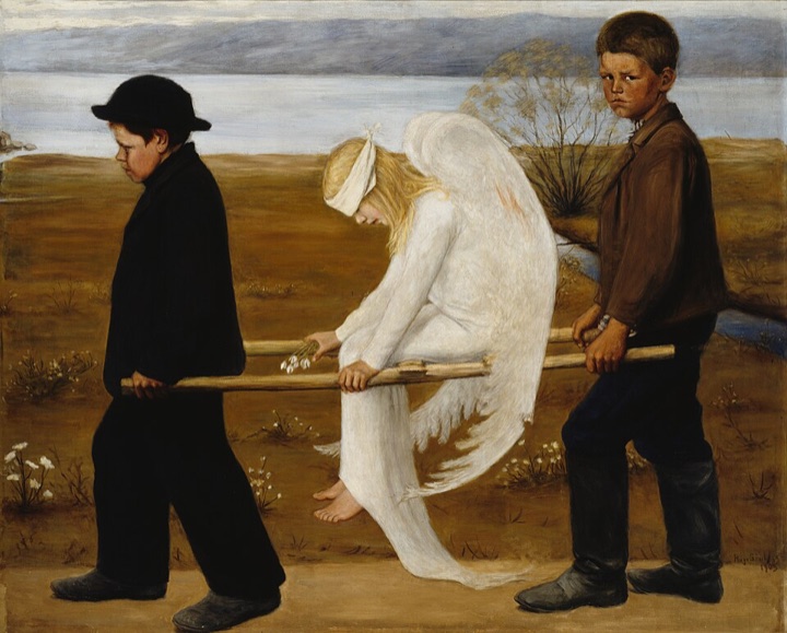 Raněný anděl, Hugo Simberg