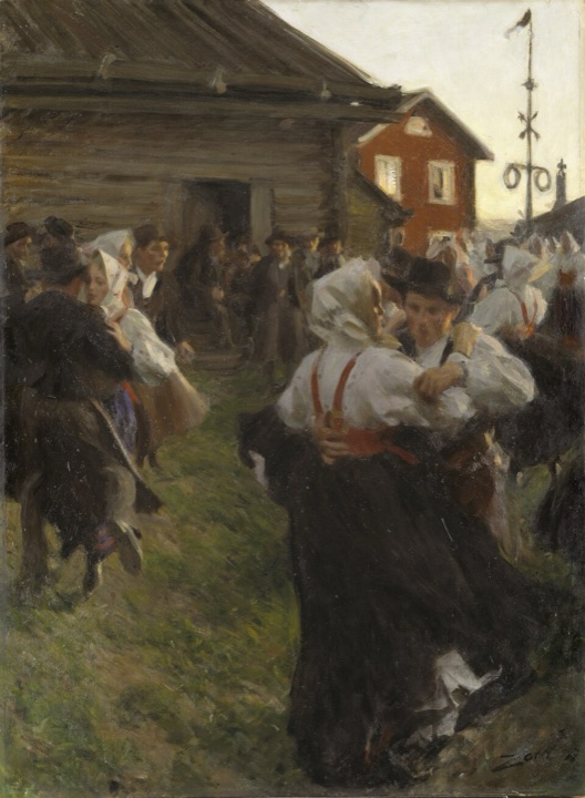 Tanec o svatojánské noci, Anders Zorn
