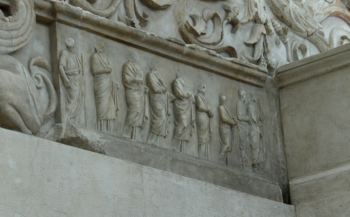Průvod na Oltáři míru (Ara Pacis), neznámí římští dílenští řezáči