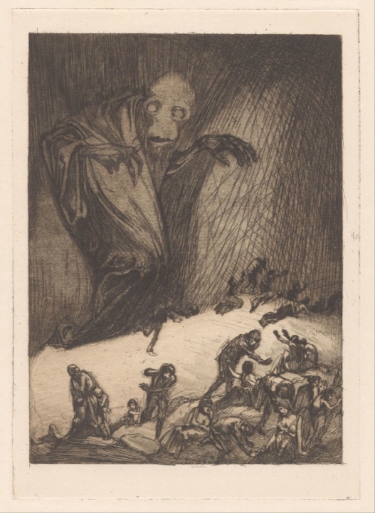 Monster met vluchtende mensen, Johannes Josephus Aarts