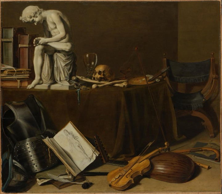 Zátiší vanitas se Spinariem, Pieter Claesz