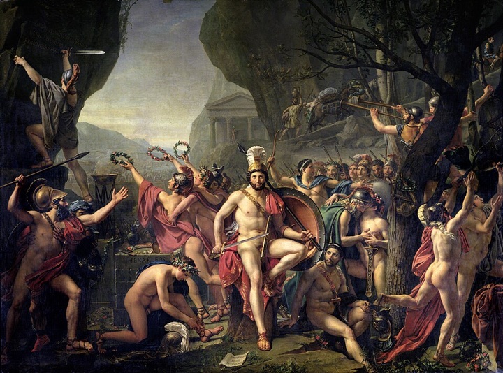 Leonidas u Thermopyl, Jacques-Louis David