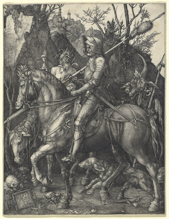 Rytíř, smrt a ďábel, Albrecht Dürer