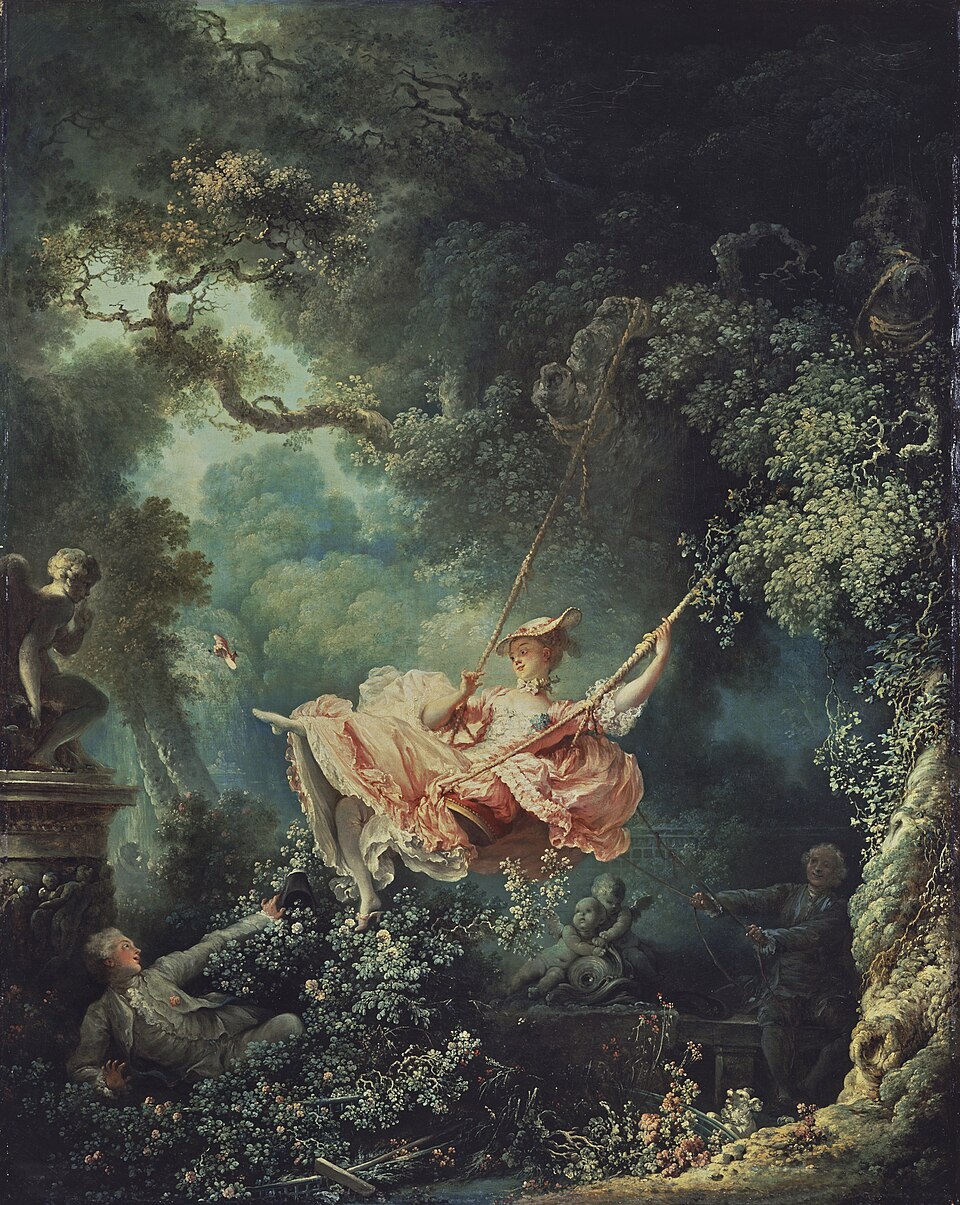 Houpačka / Šťastné náhody houpačky, Jean-Honoré Fragonard