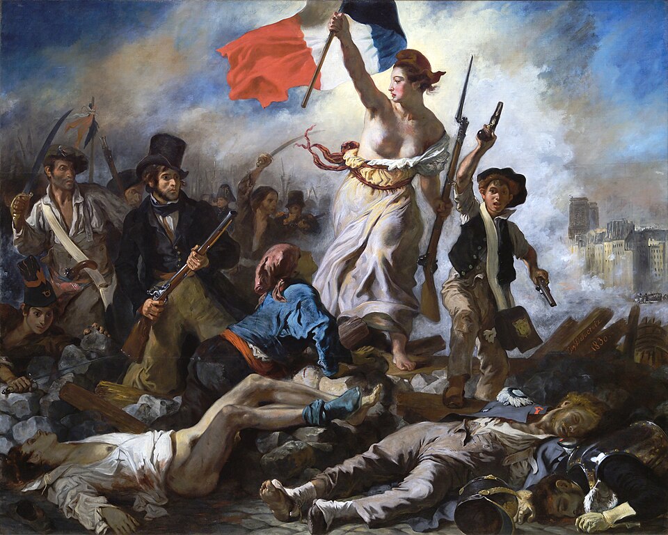 Svoboda vede lid na barikády, Eugène Delacroix