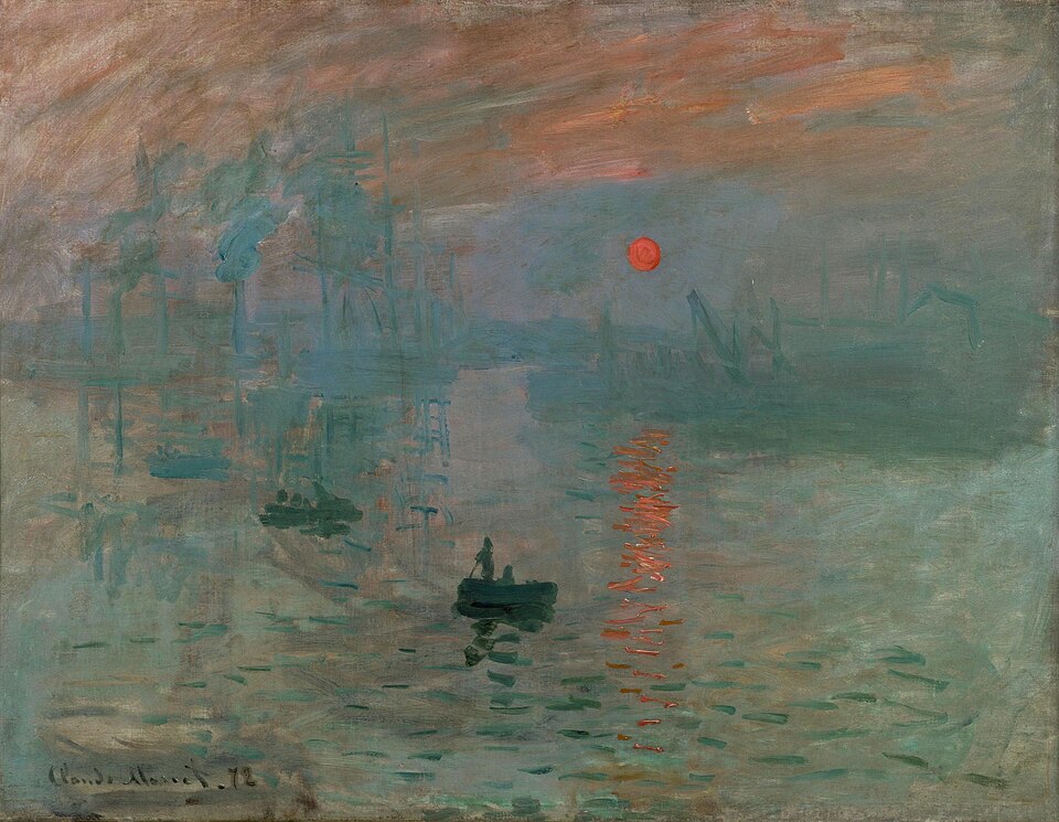 Imprese, východ slunce, Claude Monet