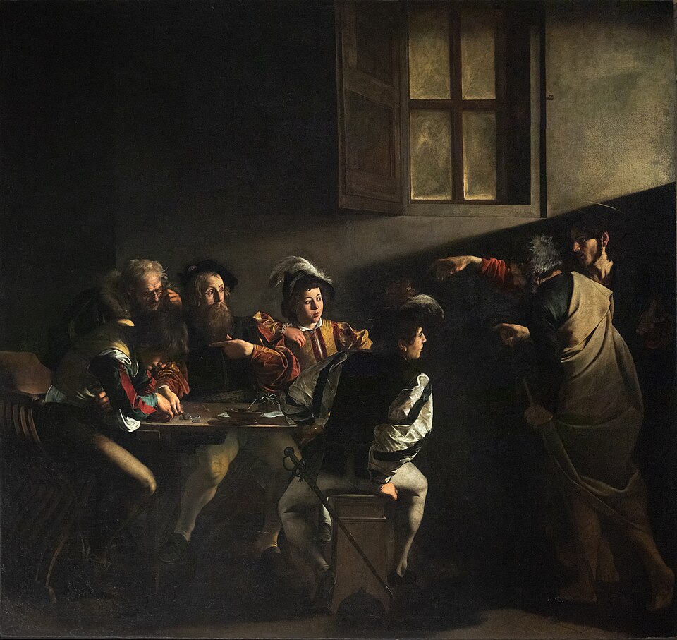 Povolání svatého Matouše, Caravaggio